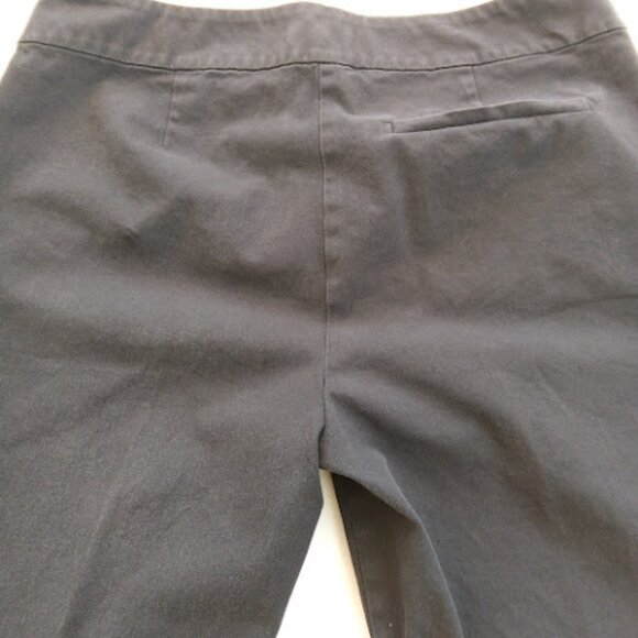 EILEEN FISHER Organic Cotton Navy Classic Straight Leg Relaxed Fit Womens Pant S - Picture 8 of 15